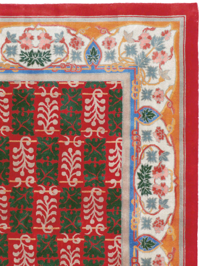 Vintage Chinese Art Deco Carpet, No.23612 - Galerie Shabab