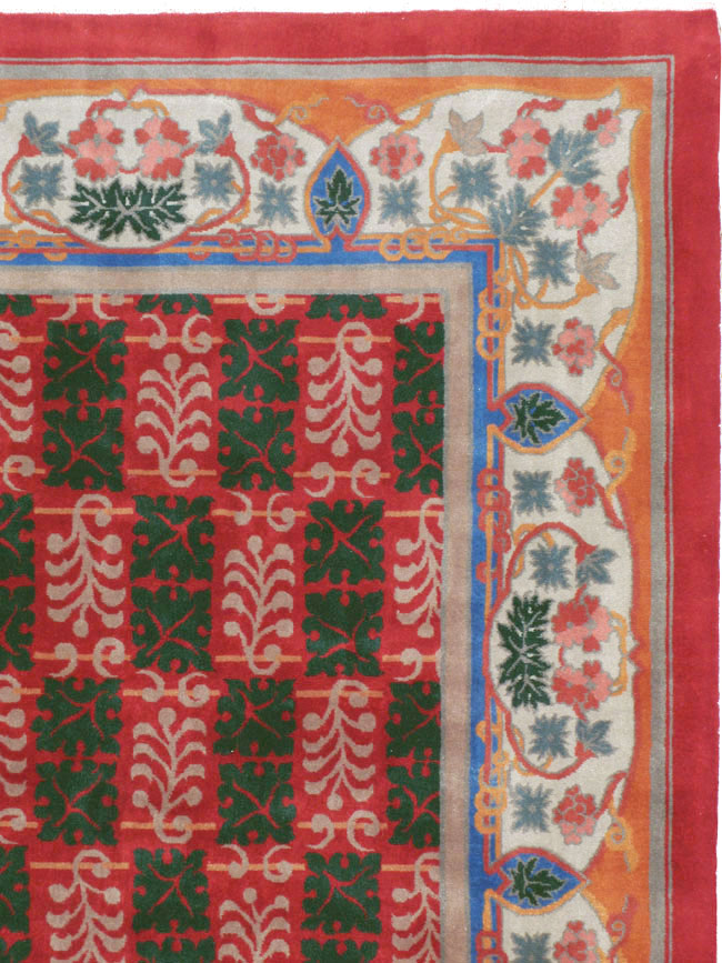 Vintage Chinese Art Deco Carpet, No.23612 - Galerie Shabab