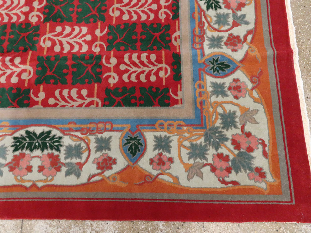 Vintage Chinese Art Deco Carpet, No.23612 - Galerie Shabab
