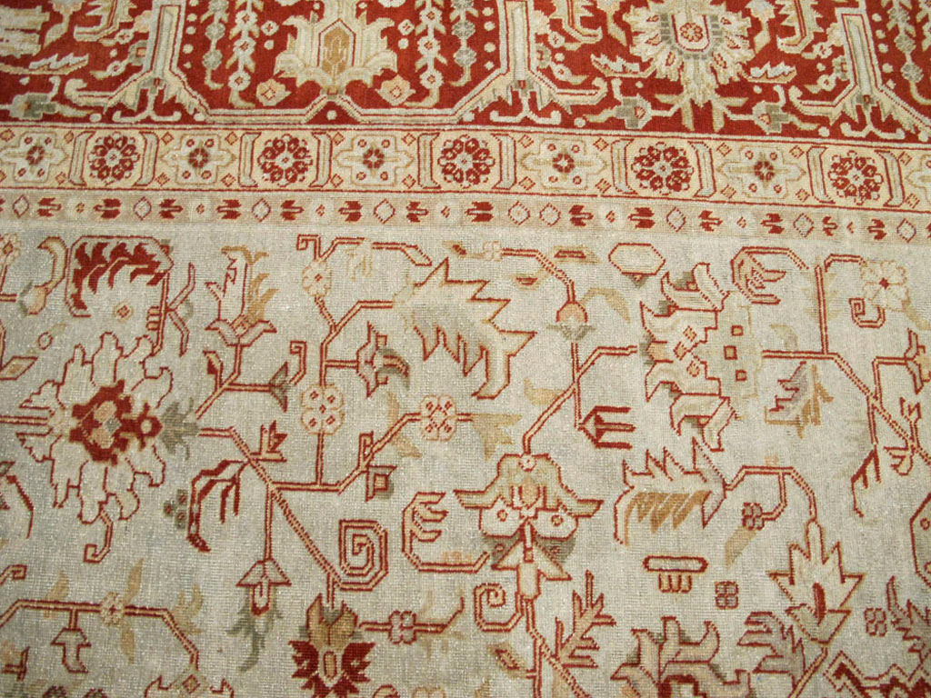 Antique Persian Tabriz Carpet, No.23617 - Galerie Shabab