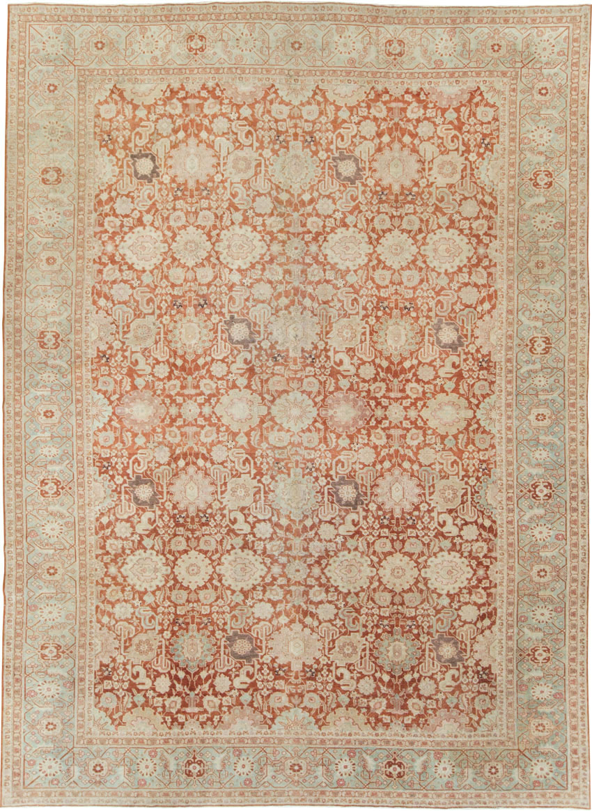Antique Persian Tabriz Large Room Size Carpet, No.23620 - Galerie Shabab