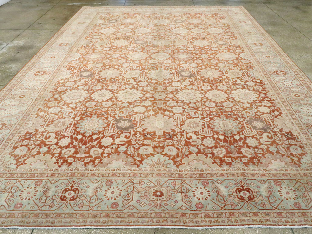 Antique Persian Tabriz Large Room Size Carpet, No.23620 - Galerie Shabab