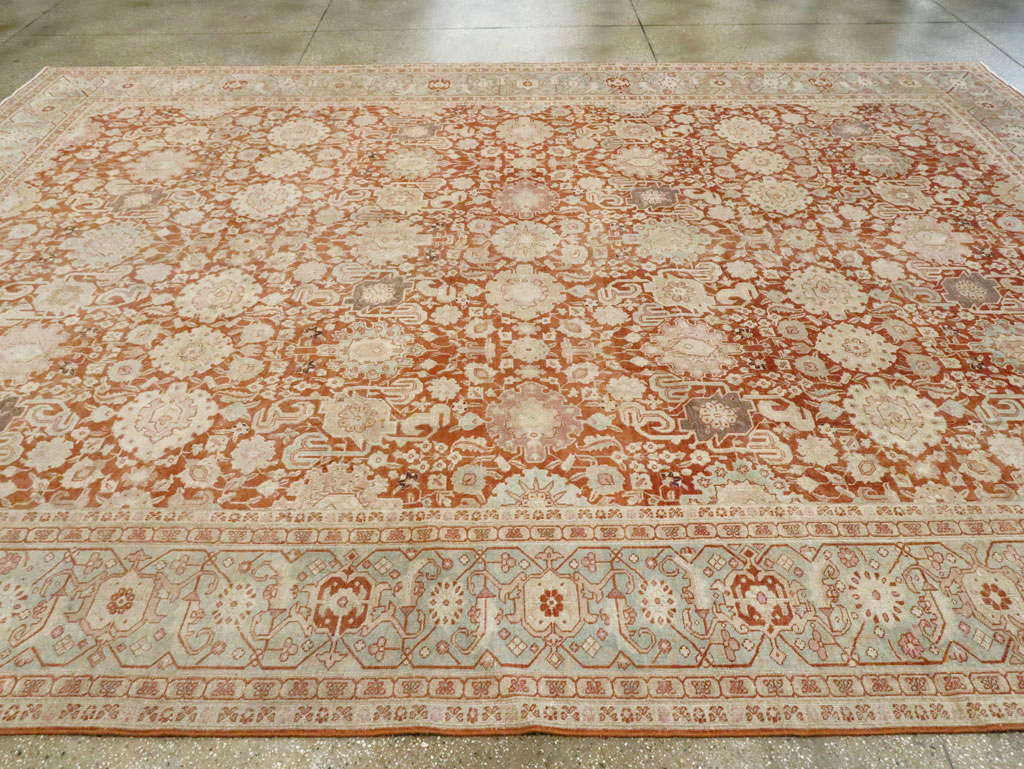 Antique Persian Tabriz Large Room Size Carpet, No.23620 - Galerie Shabab
