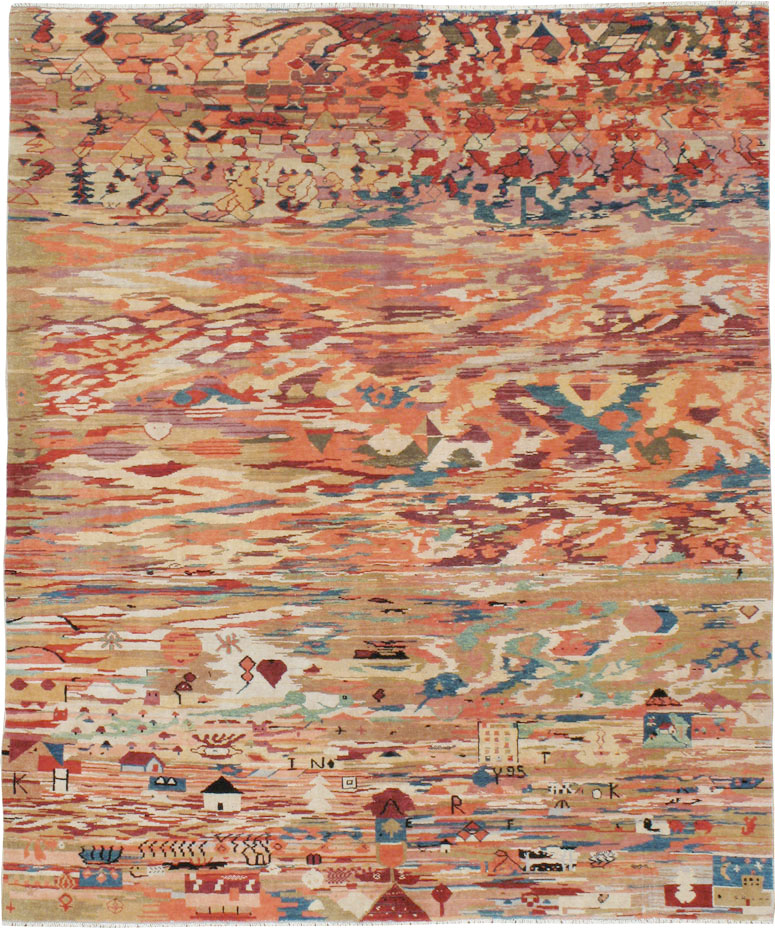 Vintage Turkish Anatolian Accent Rug, No.23629 - Galerie Shabab