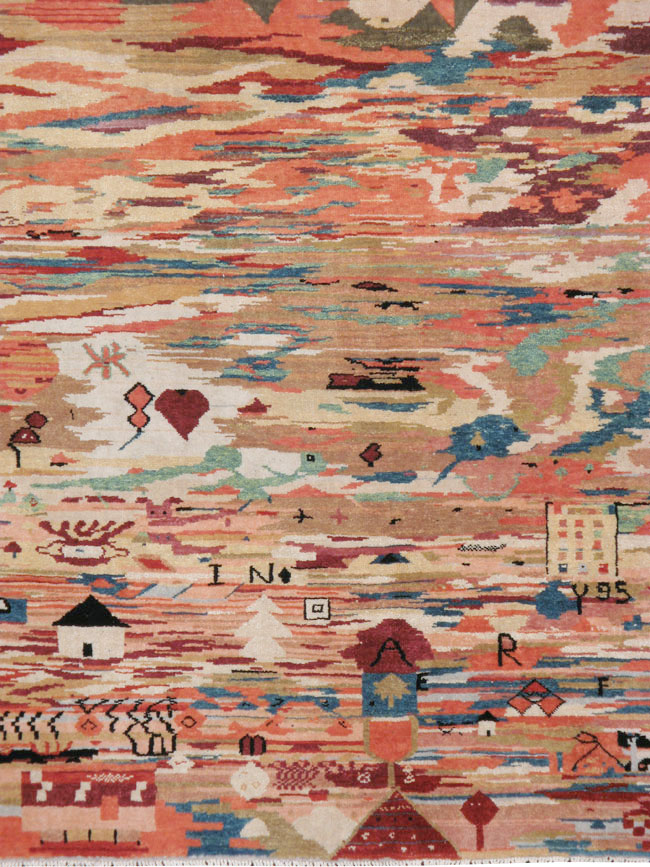 Vintage Turkish Anatolian Accent Rug, No.23629 - Galerie Shabab