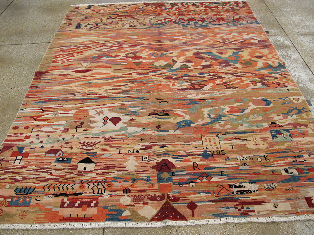 Vintage Turkish Anatolian Accent Rug, No.23629 - Galerie Shabab