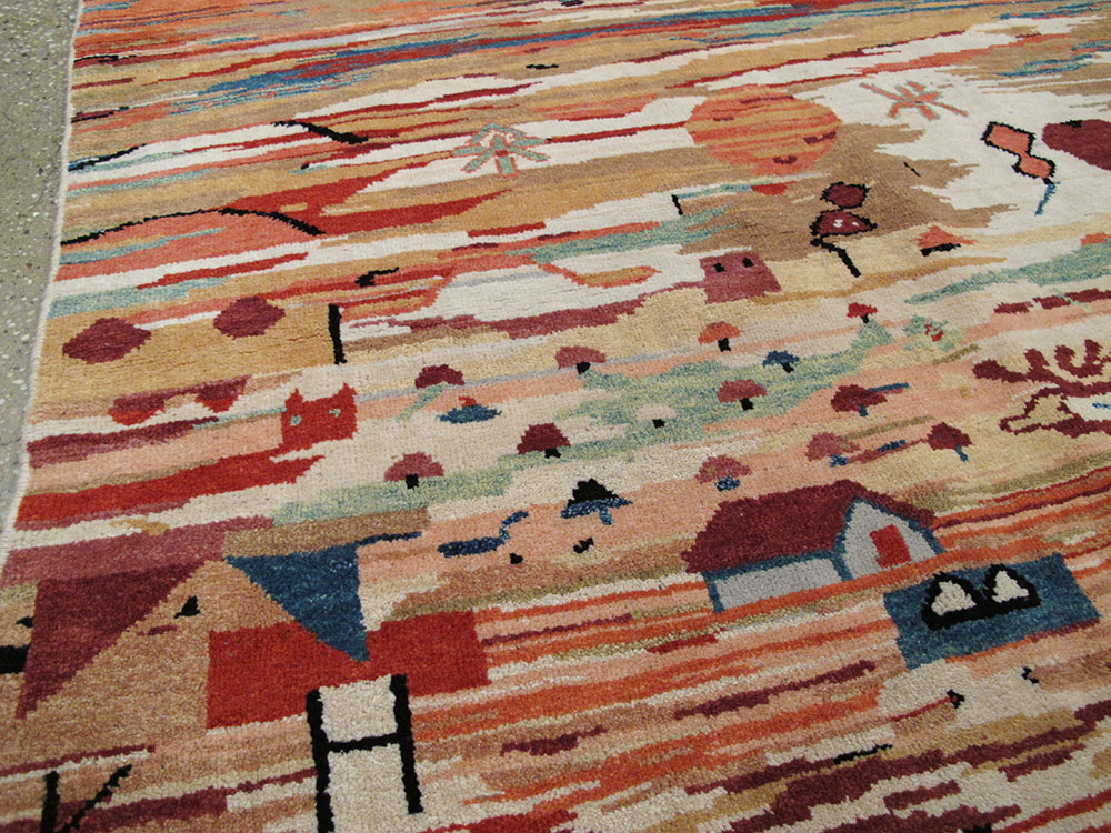 Vintage Turkish Anatolian Accent Rug, No.23629 - Galerie Shabab