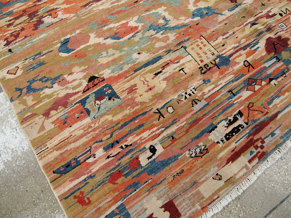 Vintage Turkish Anatolian Accent Rug, No.23629 - Galerie Shabab