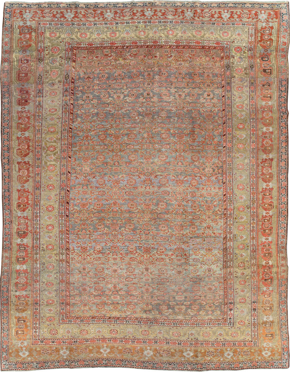 Antique Persian Bidjar Room Size Carpet, No.23633 - Galerie Shabab