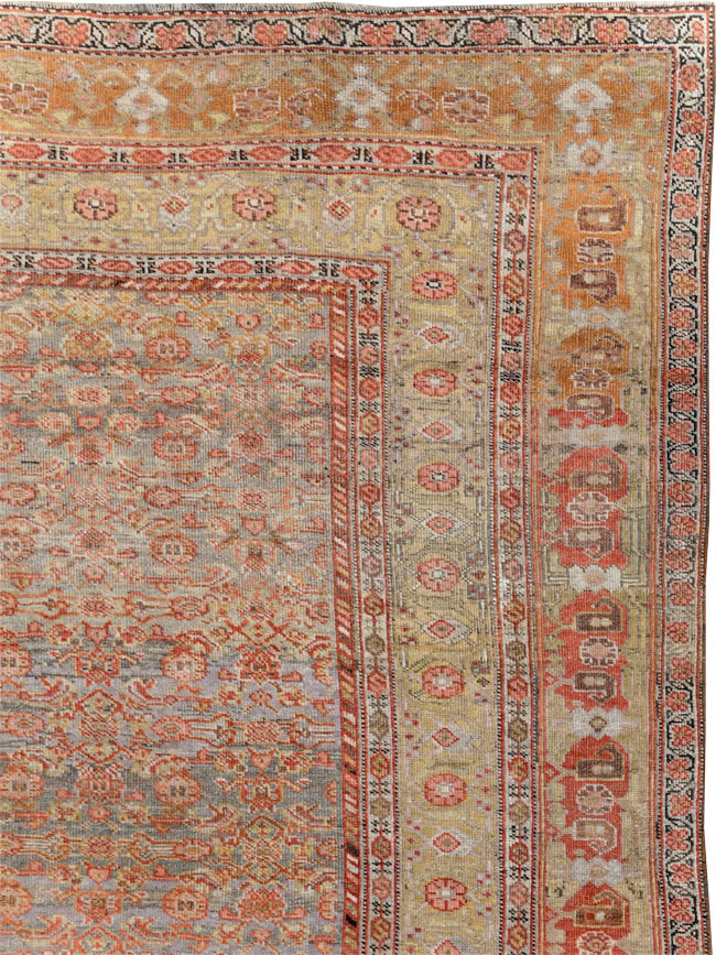 Antique Persian Bidjar Room Size Carpet, No.23633 - Galerie Shabab