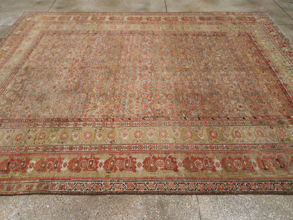 Antique Persian Bidjar Room Size Carpet, No.23633 - Galerie Shabab