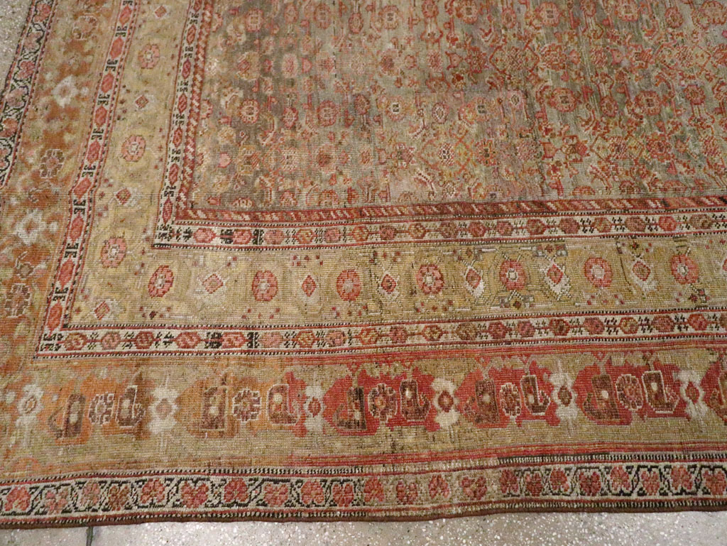 Antique Persian Bidjar Room Size Carpet, No.23633 - Galerie Shabab