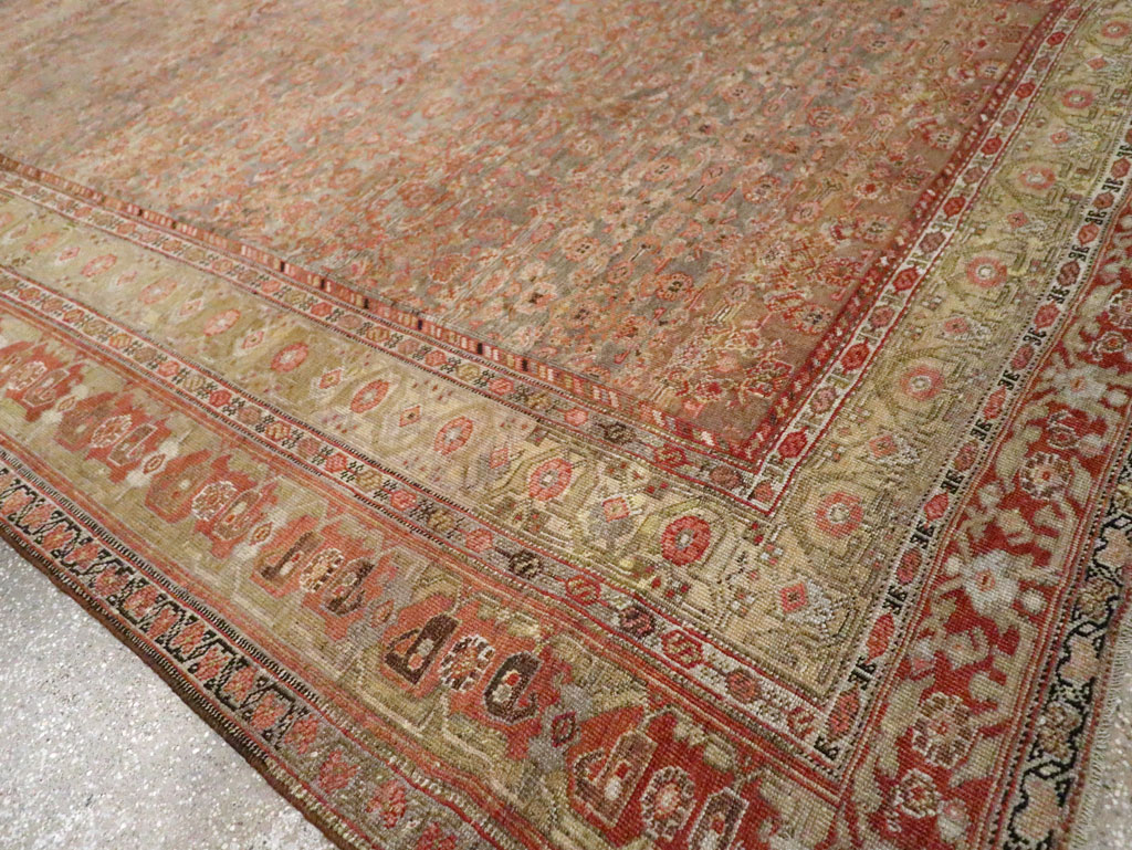 Antique Persian Bidjar Room Size Carpet, No.23633 - Galerie Shabab