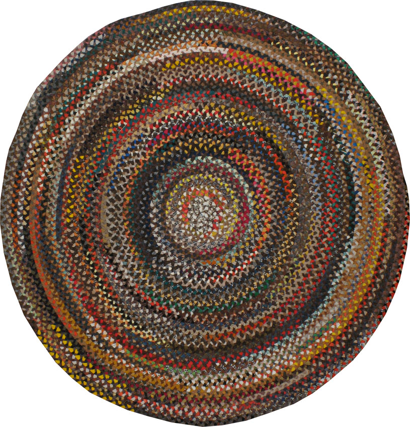 Vintage Braid Rug, No.23636 - Galerie Shabab