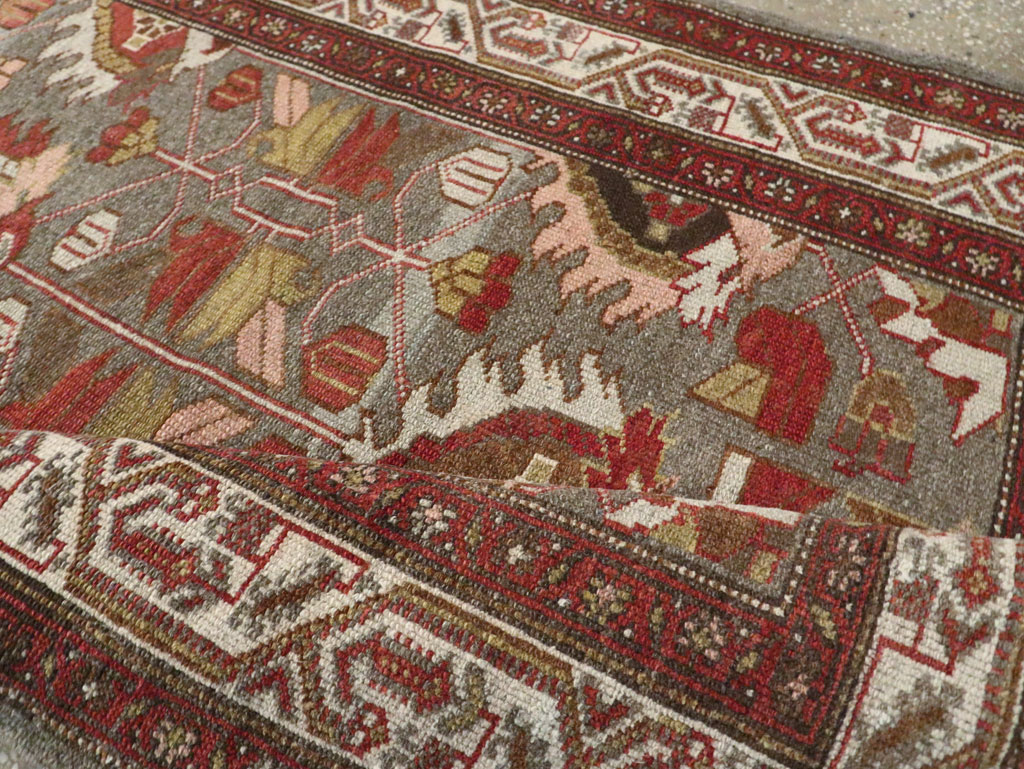 Vintage Persian Malayer Runner, No.23648 - Galerie Shabab