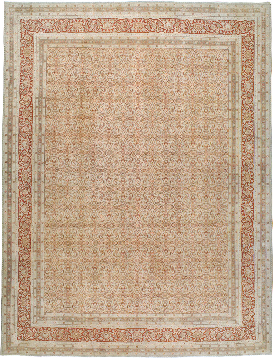 Antique Persian Tabriz Carpet, No.23662 - Galerie Shabab