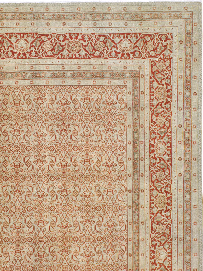 Antique Persian Tabriz Carpet, No.23662 - Galerie Shabab