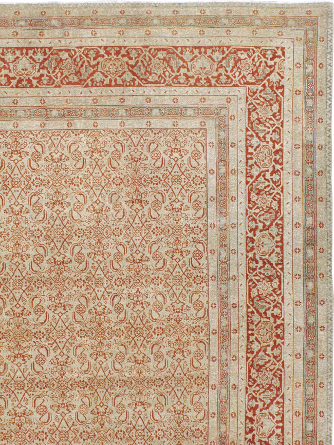 Antique Persian Tabriz Carpet, No.23662 - Galerie Shabab
