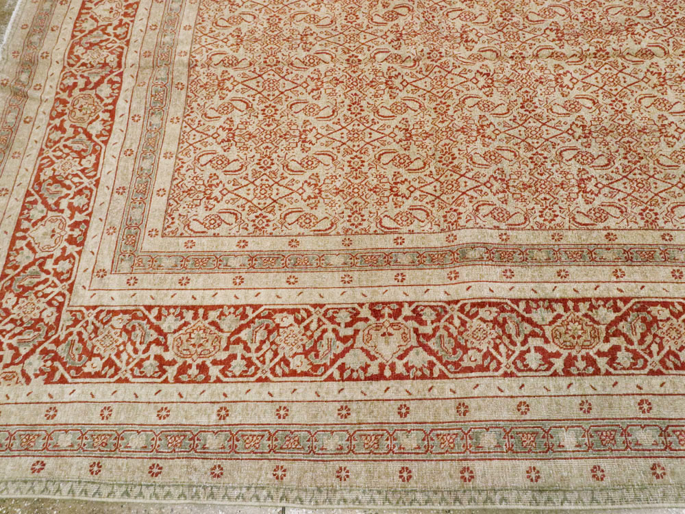 Antique Persian Tabriz Carpet, No.23662 - Galerie Shabab