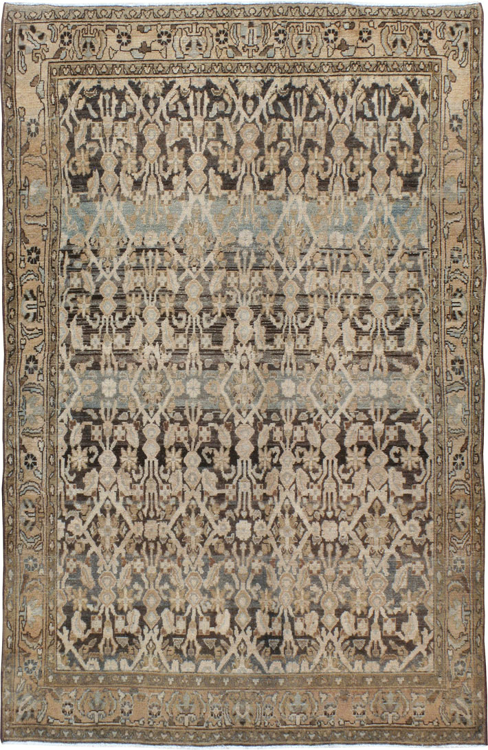 Vintage Persian Malayer Rug, No.23666 - Galerie Shabab