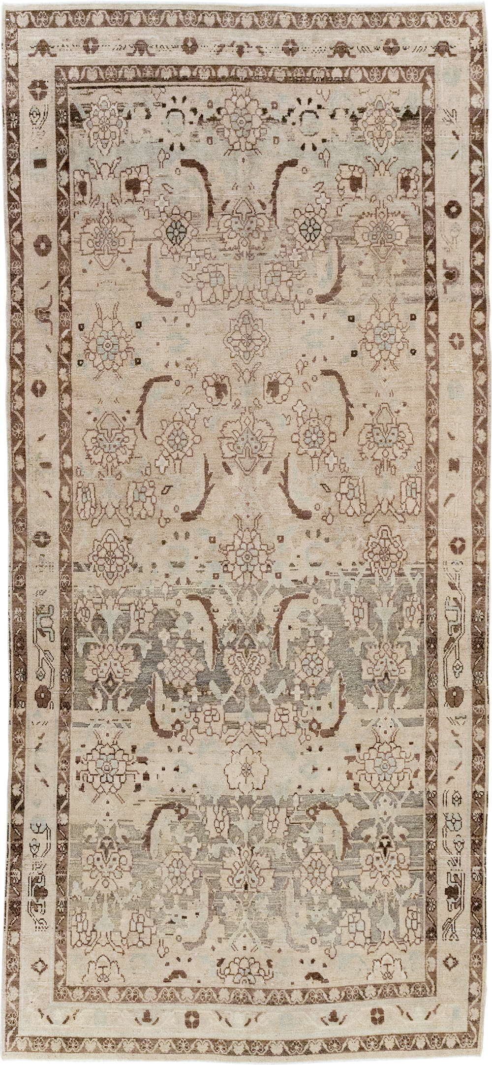Vintage Persian Malayer Gallery Carpet, No.23668 - Galerie Shabab