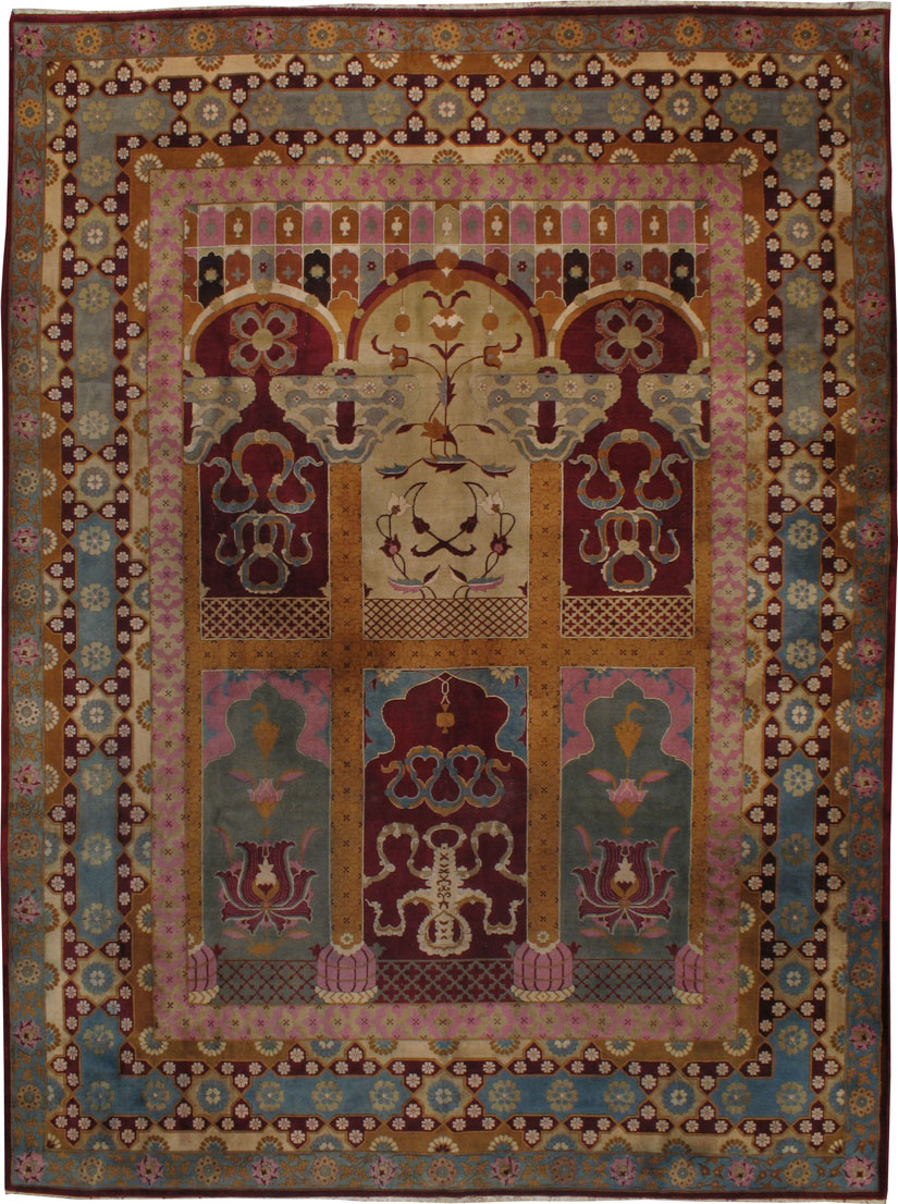 Antique Lahore Carpet, No.23673 - Galerie Shabab