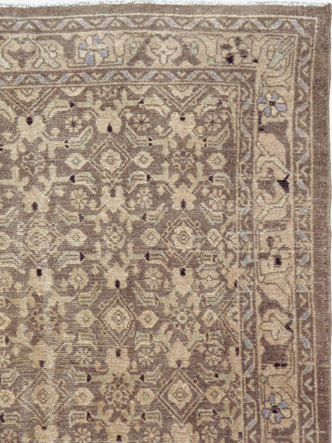 Vintage Persian Malayer Square Rug, No.23674 - Galerie Shabab