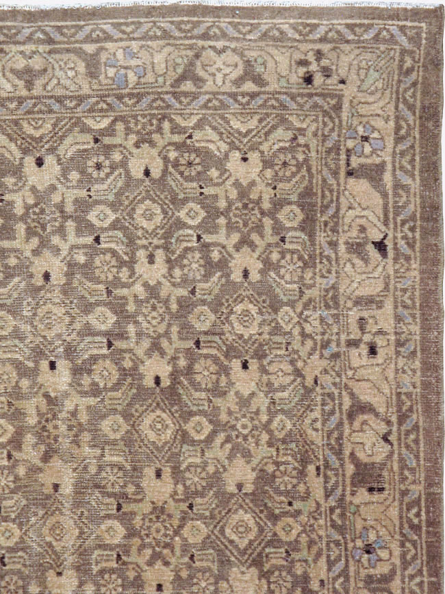 Vintage Persian Malayer Square Rug, No.23674 - Galerie Shabab