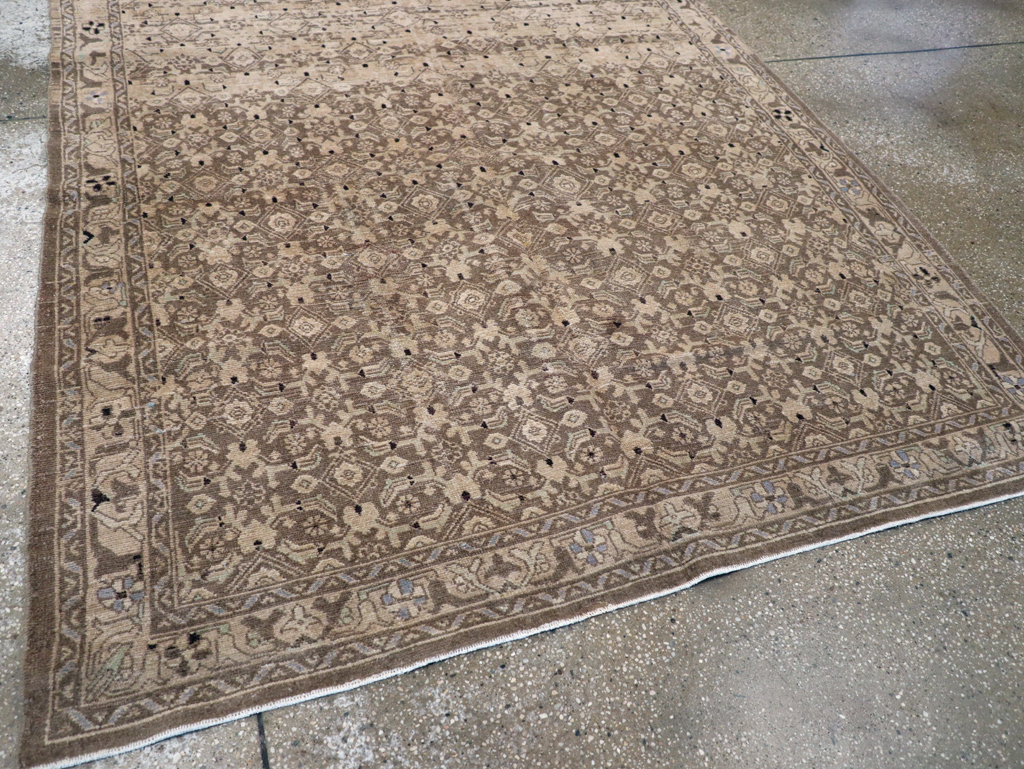 Vintage Persian Malayer Square Rug, No.23674 - Galerie Shabab