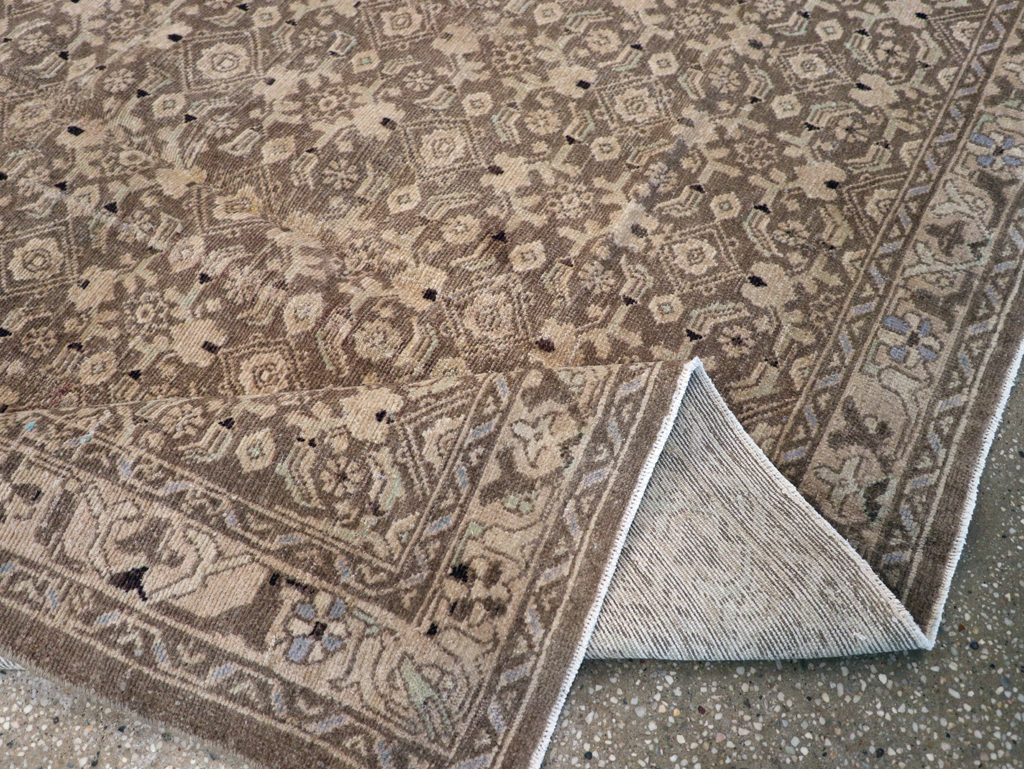 Vintage Persian Malayer Square Rug, No.23674 - Galerie Shabab