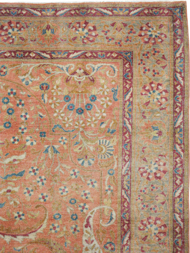 Antique Persian Sarouk Carpet, No.23687 - Galerie Shabab