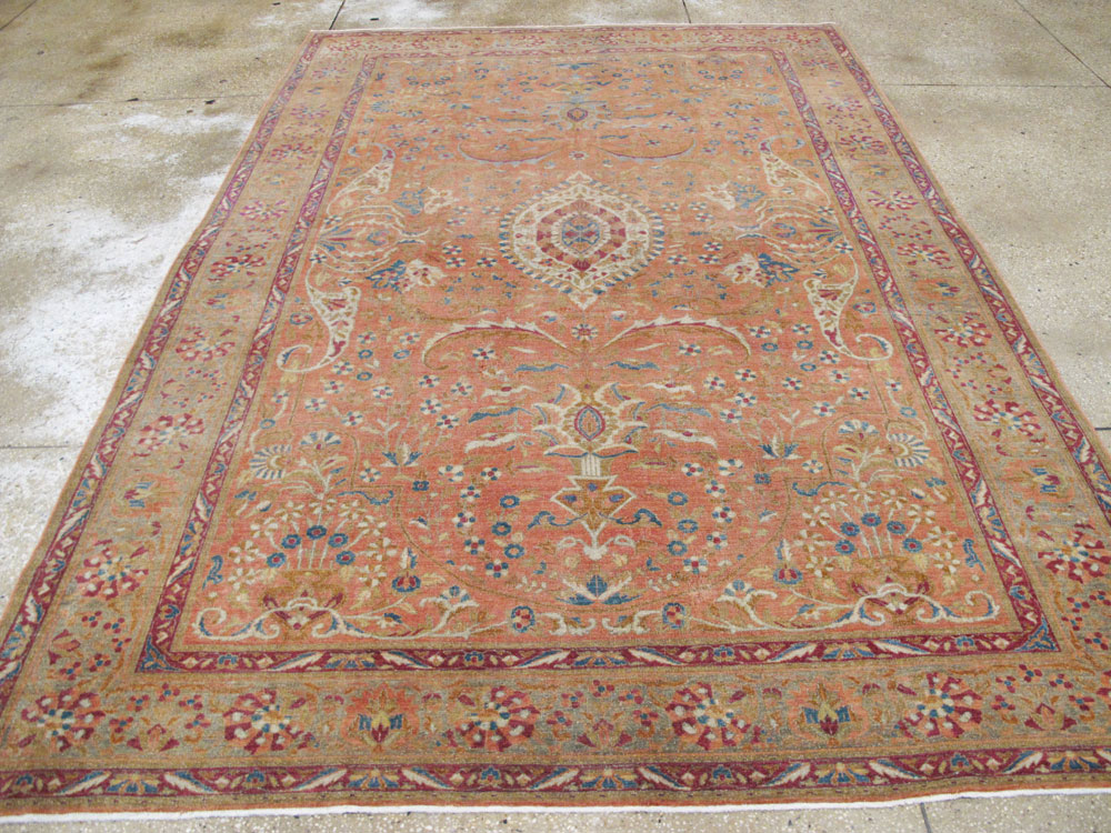 Antique Persian Sarouk Carpet, No.23687 - Galerie Shabab