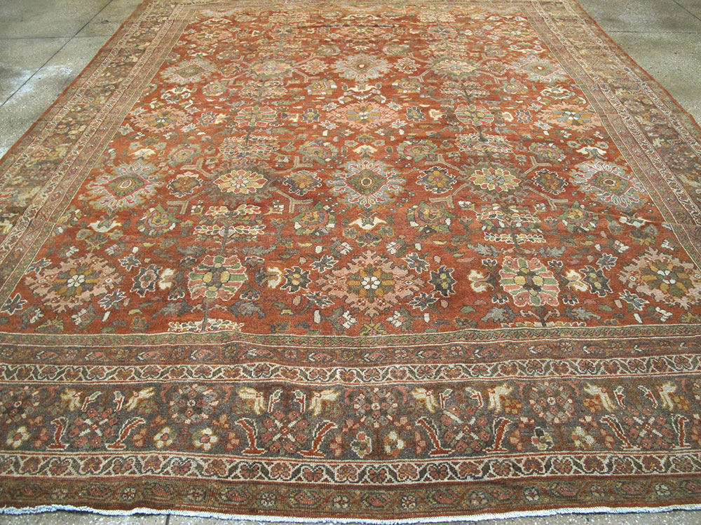 Antique Persian Mahal Carpet, No.23693 - Galerie Shabab