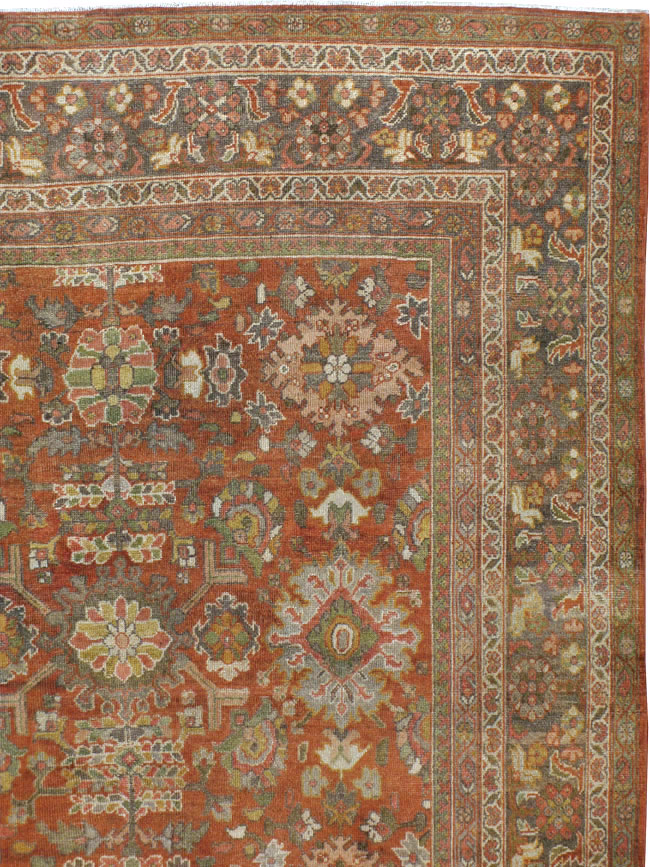 Antique Persian Mahal Carpet, No.23693 - Galerie Shabab