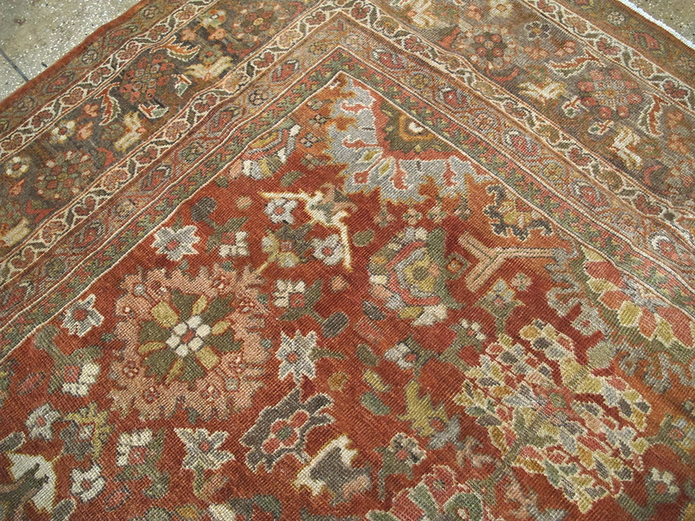 Antique Persian Mahal Carpet, No.23693 - Galerie Shabab