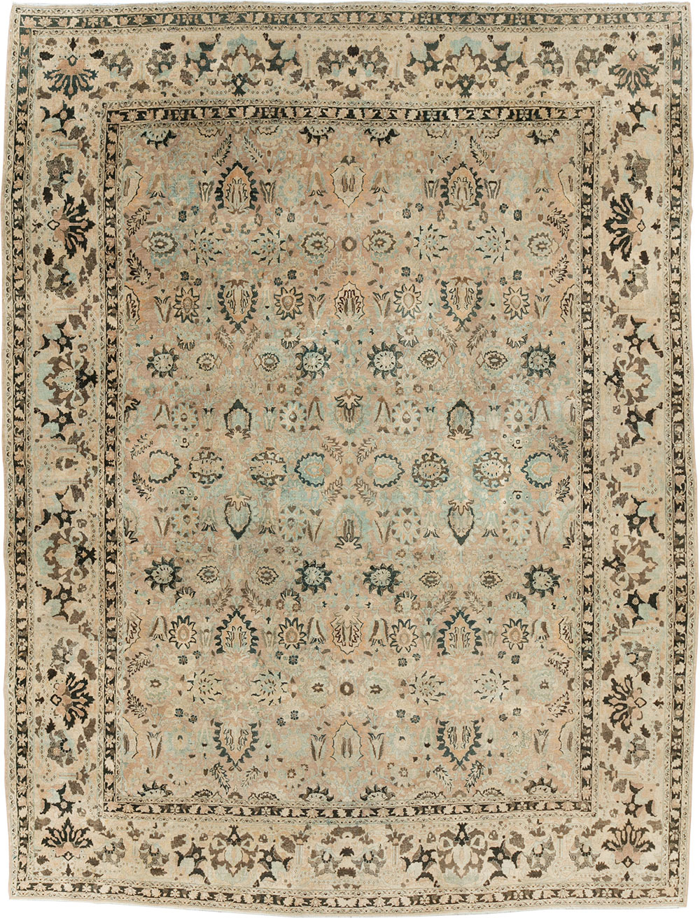 Antique Persian Mashad Room Size Carpet, No.23694 - Galerie Shabab