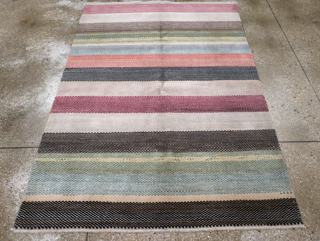 Vintage Persian Malayer Modernist Rug, No.23699 - Galerie Shabab