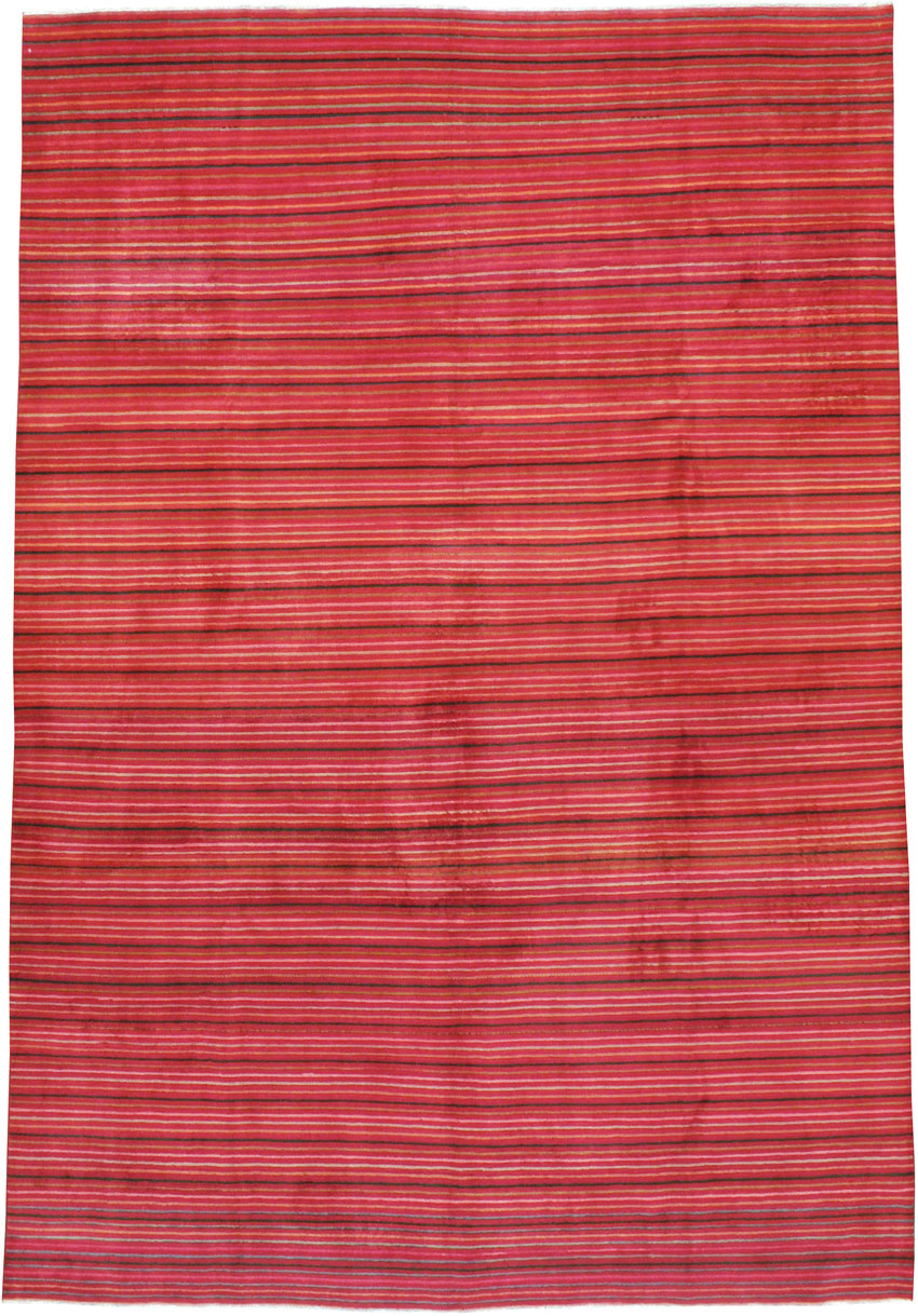 Vintage Persian Kashan Modernist Carpet, No.23700 - Galerie Shabab