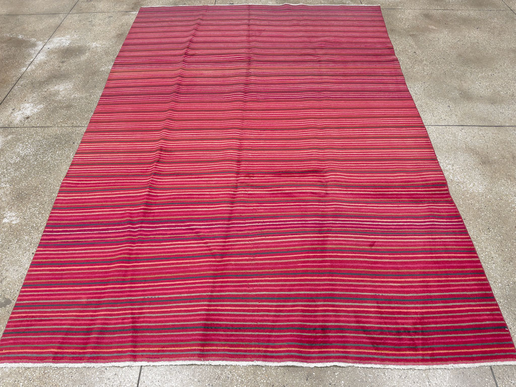 Vintage Persian Kashan Modernist Carpet, No.23700 - Galerie Shabab