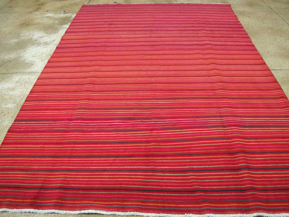 Vintage Persian Kashan Modernist Carpet, No.23700 - Galerie Shabab