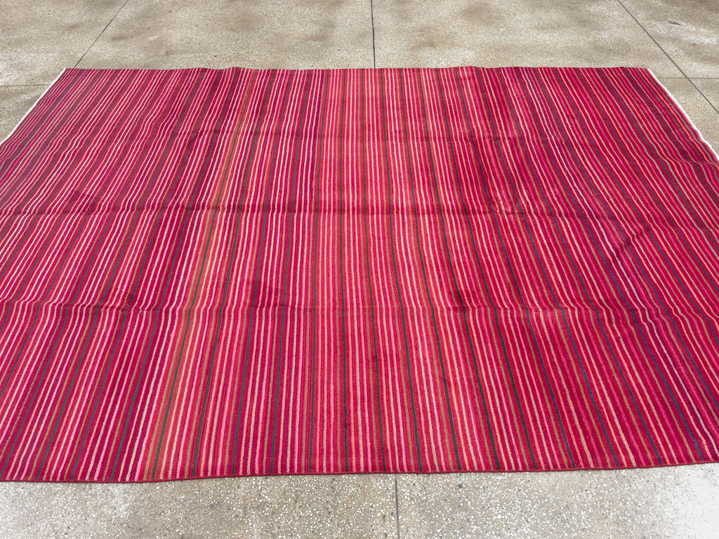 Vintage Persian Kashan Modernist Carpet, No.23700 - Galerie Shabab