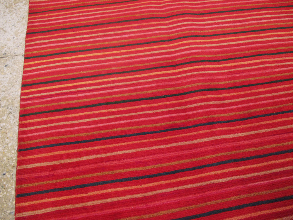 Vintage Persian Kashan Modernist Carpet, No.23700 - Galerie Shabab