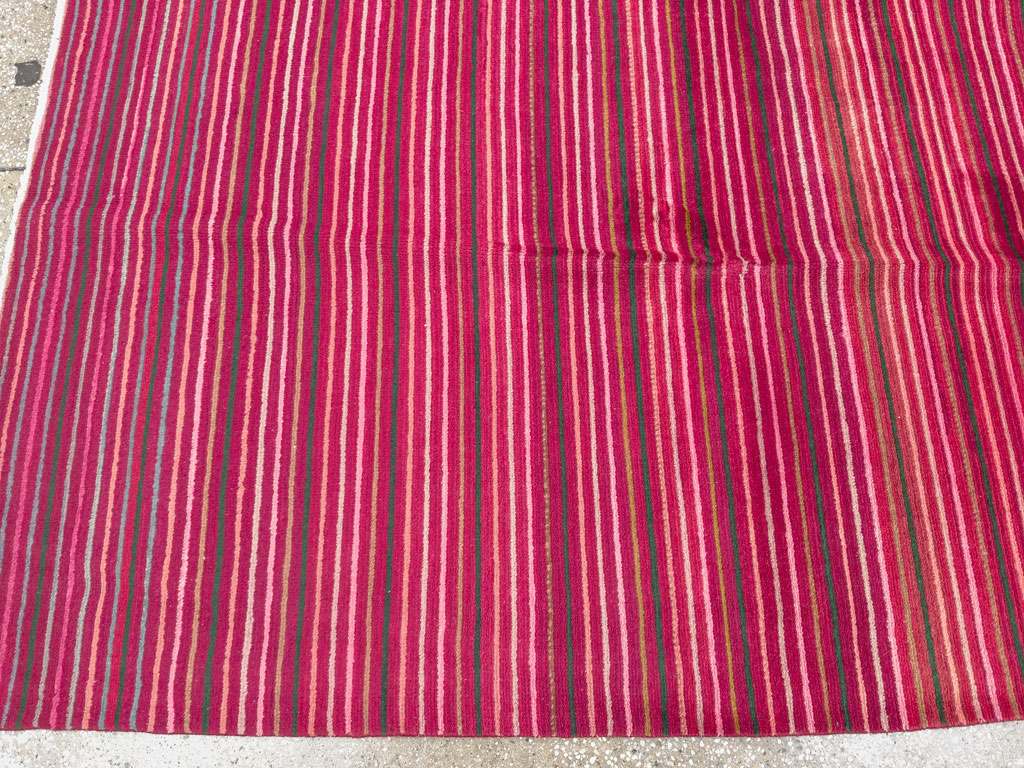 Vintage Persian Kashan Modernist Carpet, No.23700 - Galerie Shabab