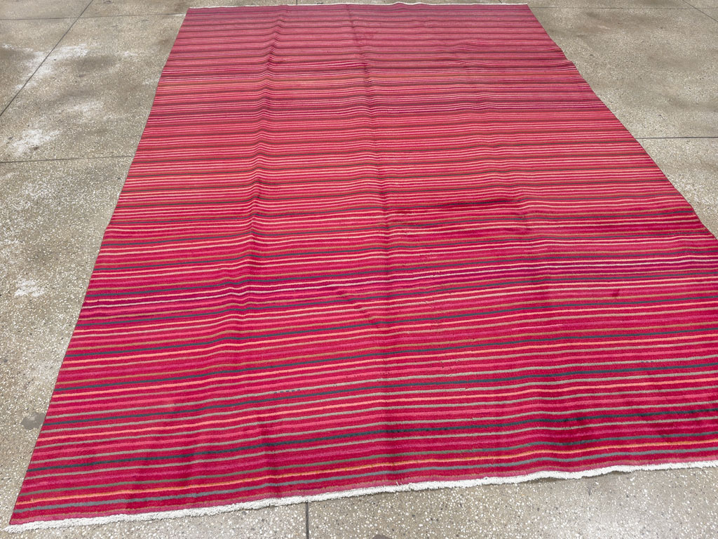 Vintage Persian Kashan Modernist Carpet, No.23700 - Galerie Shabab