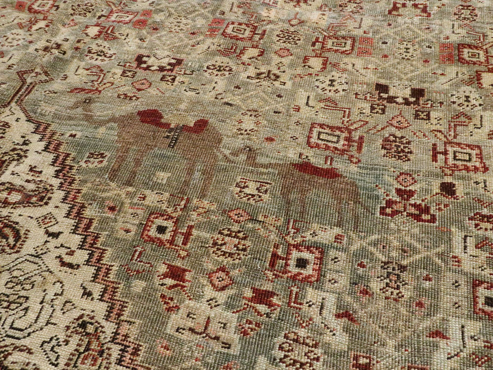 Antique Persian Bidjar Carpet, No.23701 - Galerie Shabab