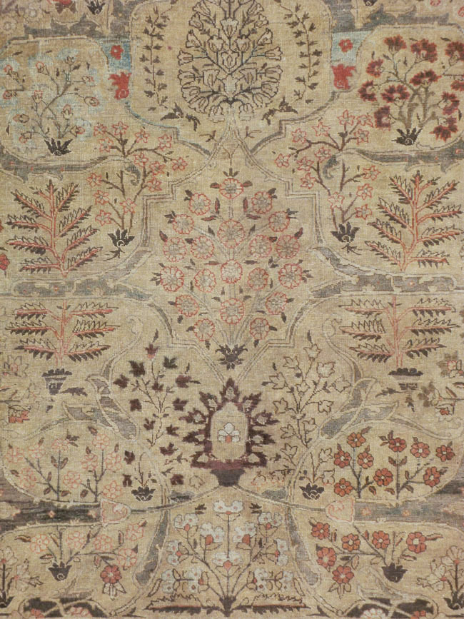 Antique Persian Tabriz Carpet, No.23715 - Galerie Shabab