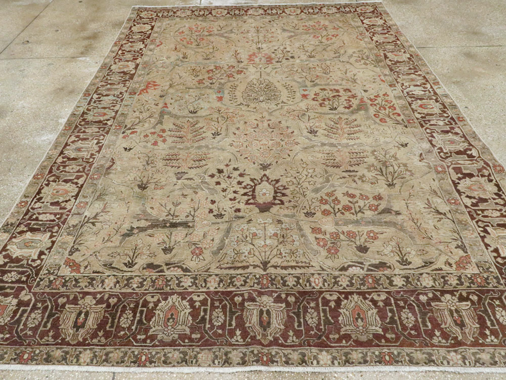 Antique Persian Tabriz Carpet, No.23715 - Galerie Shabab