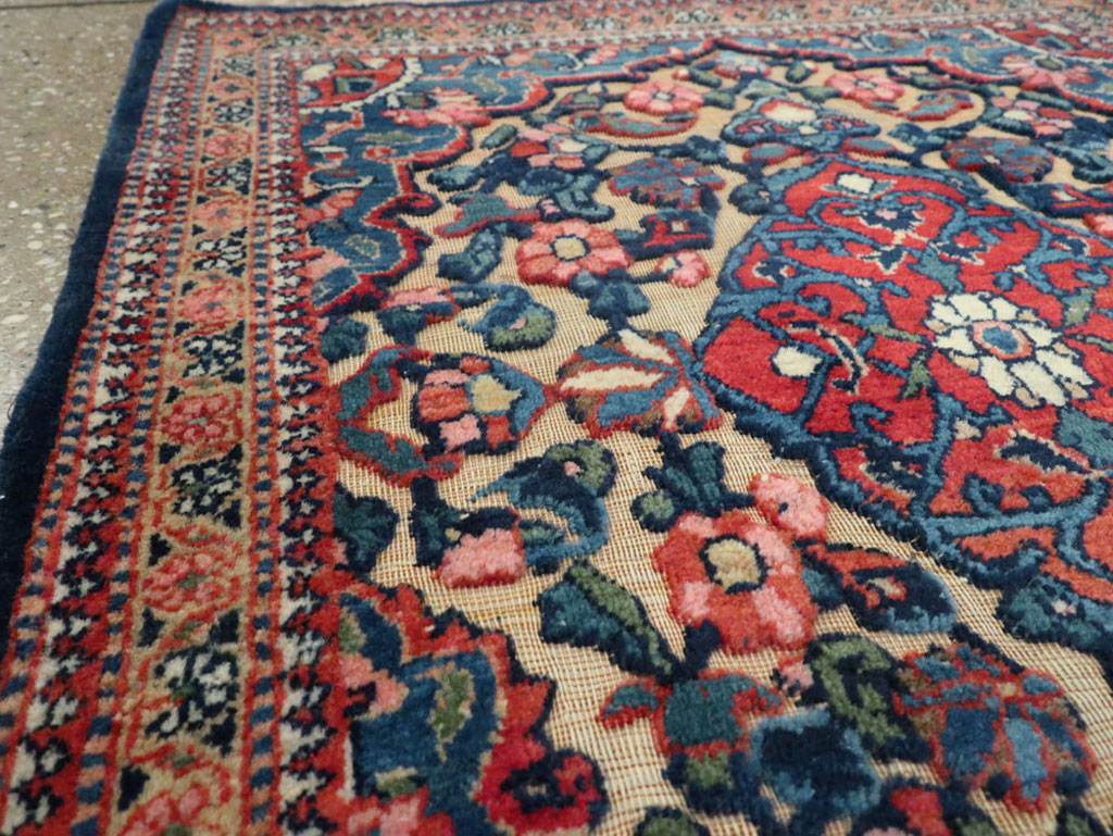 Antique Persian Souf Kashan Rug (Pair: 1 of 2), No.23718 - Galerie Shabab