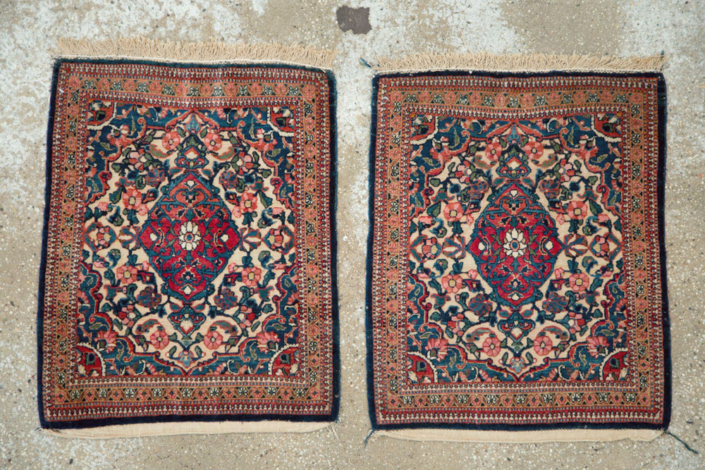 Antique Persian Souf Kashan Rug (Pair: 1 of 2), No.23718 - Galerie Shabab