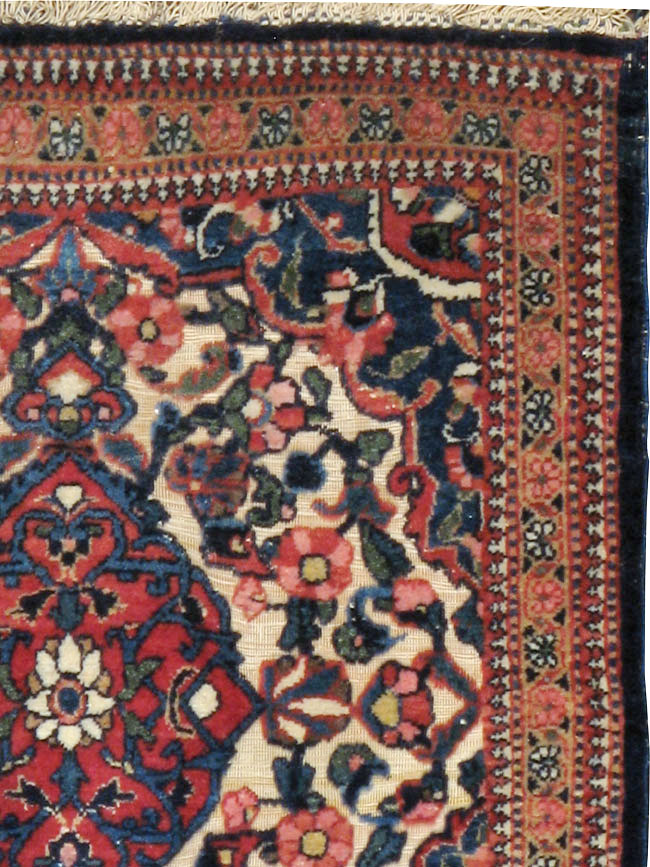 Antique Persian Souf Kashan Rug (Pair: 2 of 2), No.23719 - Galerie Shabab
